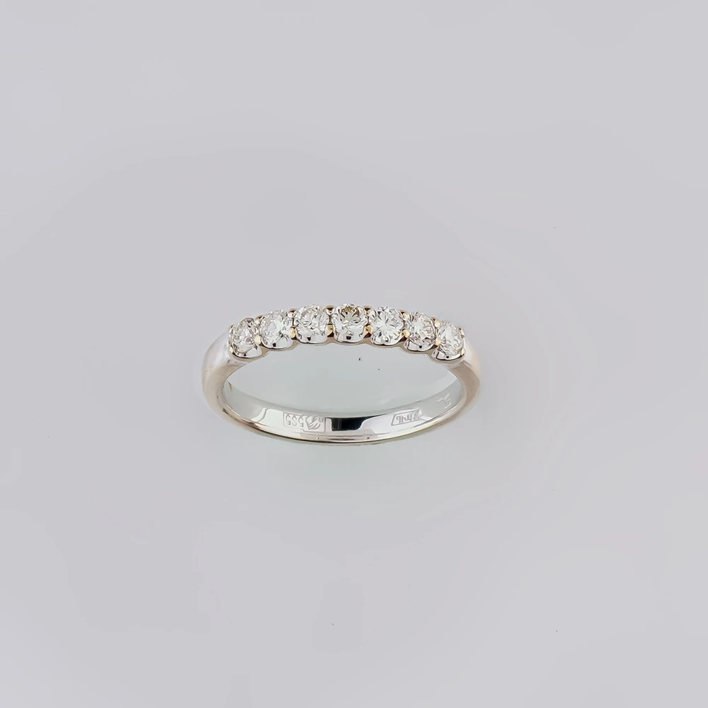 Кольцо с бриллиантом из белого золота 585 пробы