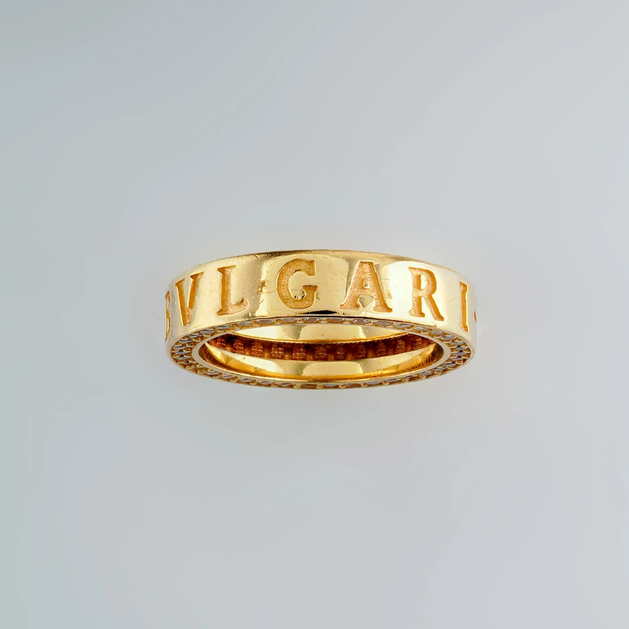 Кольцо с фианитом из желтого золота 585 пробы