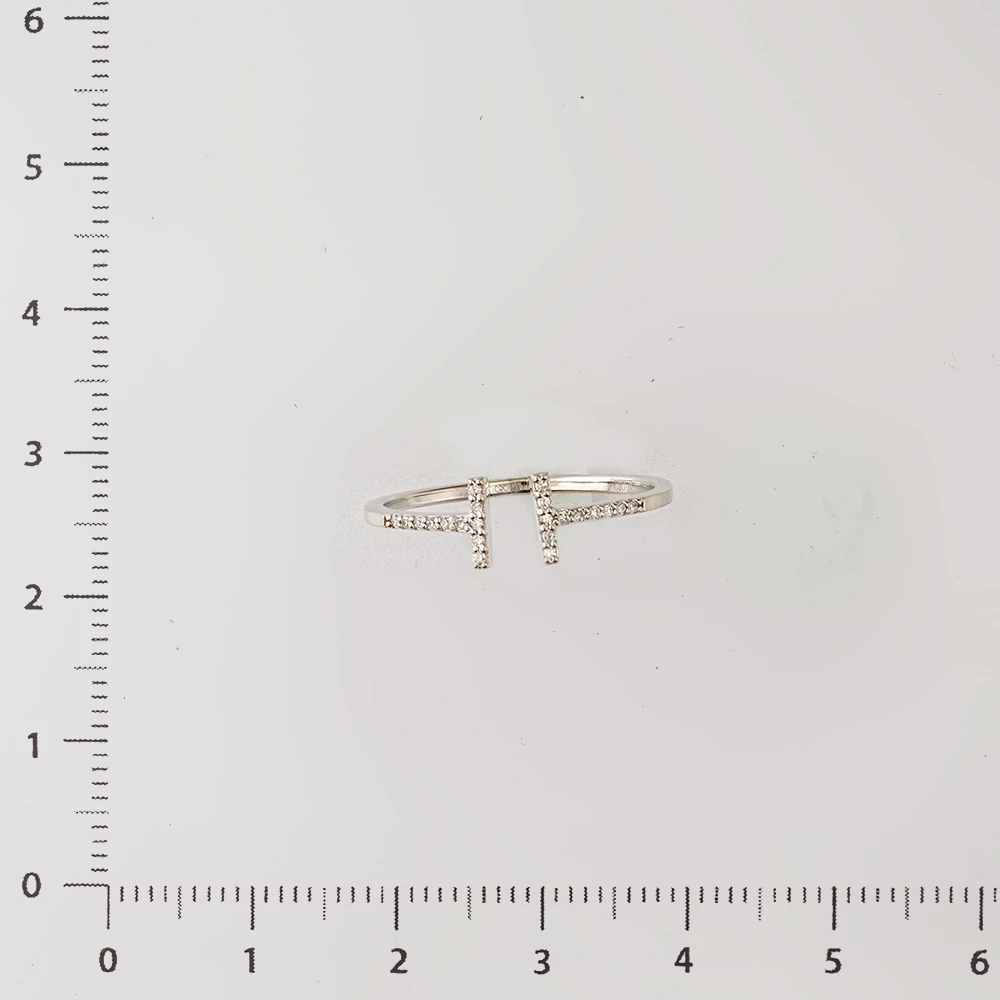 Кольцо с бриллиантом из белого золота 585 пробы