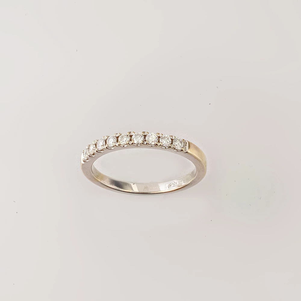 Кольцо с бриллиантом из белого золота 585 пробы