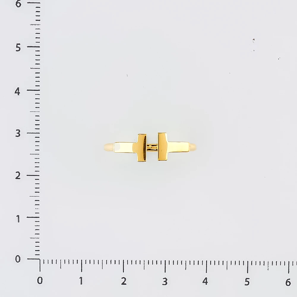 Кольцо из желтого золота 750 пробы