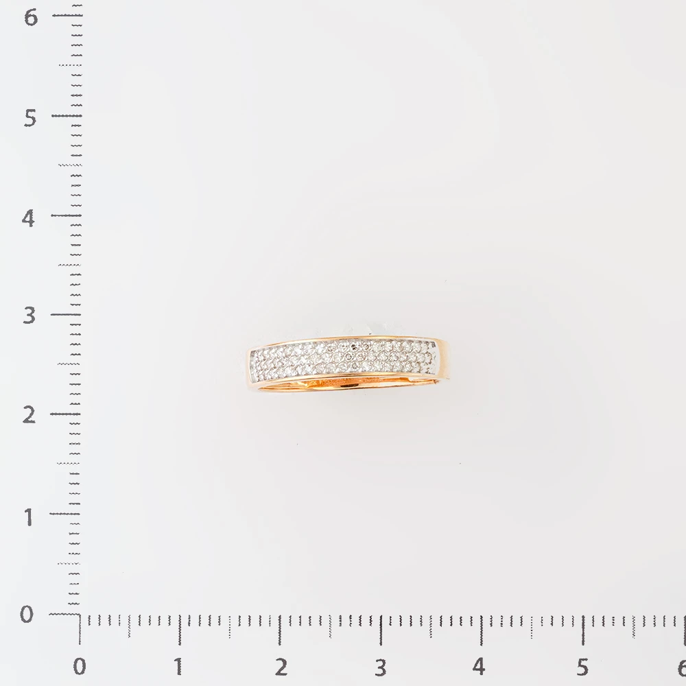 Кольцо с бриллиантом из красного золота 585 пробы Кольцо с бриллиантом из красного золота 585 пробы