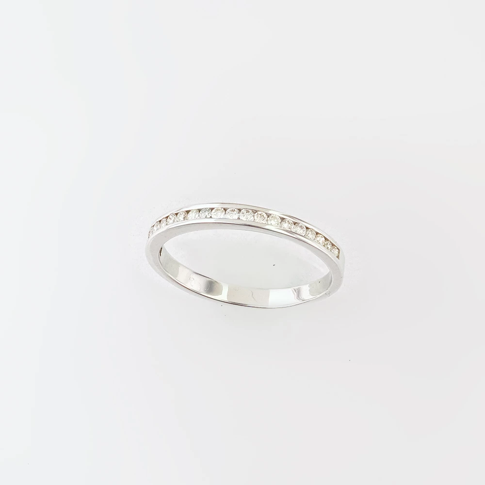 Кольцо с бриллиантом из белого золота 585 пробы