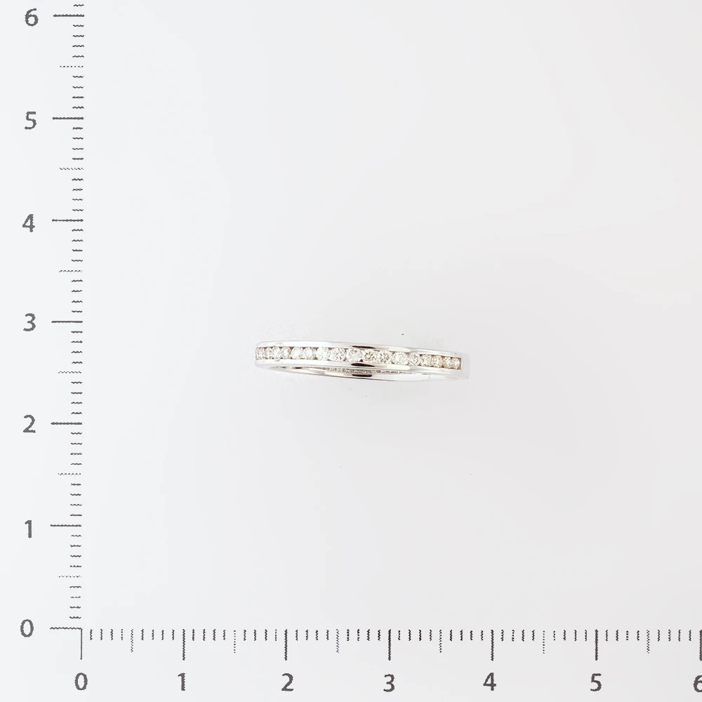 Кольцо с бриллиантом из белого золота 585 пробы