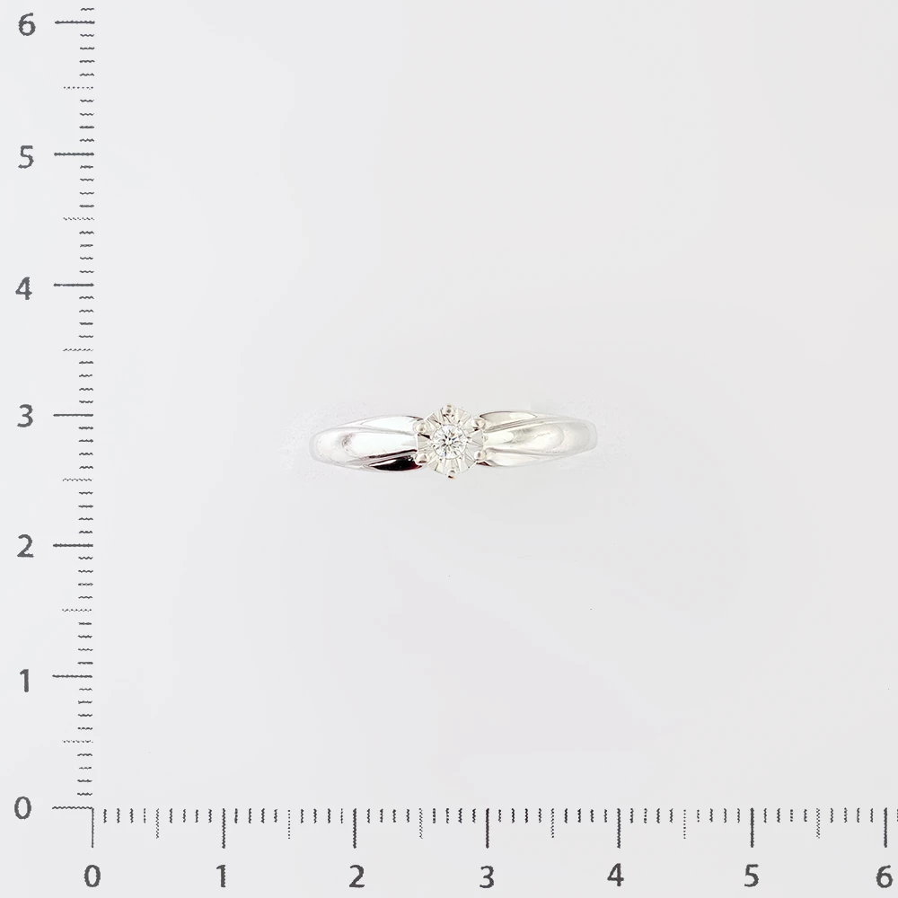 Кольцо с бриллиантом из белого золота 585 пробы Кольцо с бриллиантом из белого золота 585 пробы