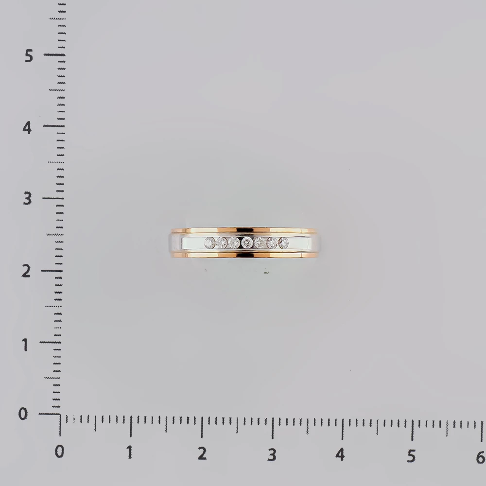 Кольцо с бриллиантом из красного золота 585 пробы