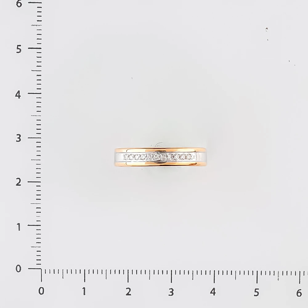 Кольцо с бриллиантом из красного золота 585 пробы