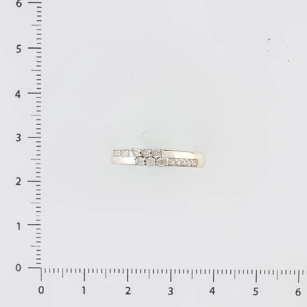 Кольцо с бриллиантом из белого золота 585 пробы