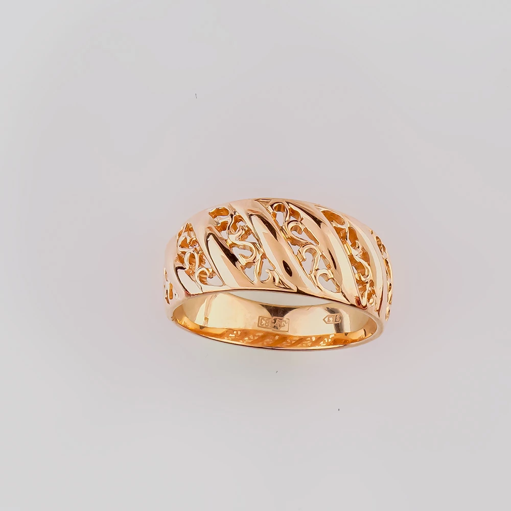 Кольцо из красного золота 583 пробы