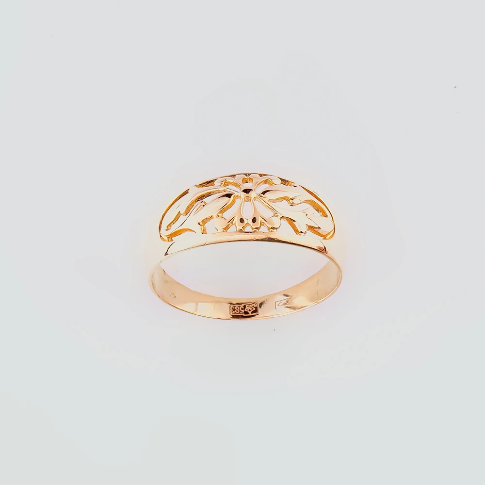 Кольцо из красного золота 583 пробы