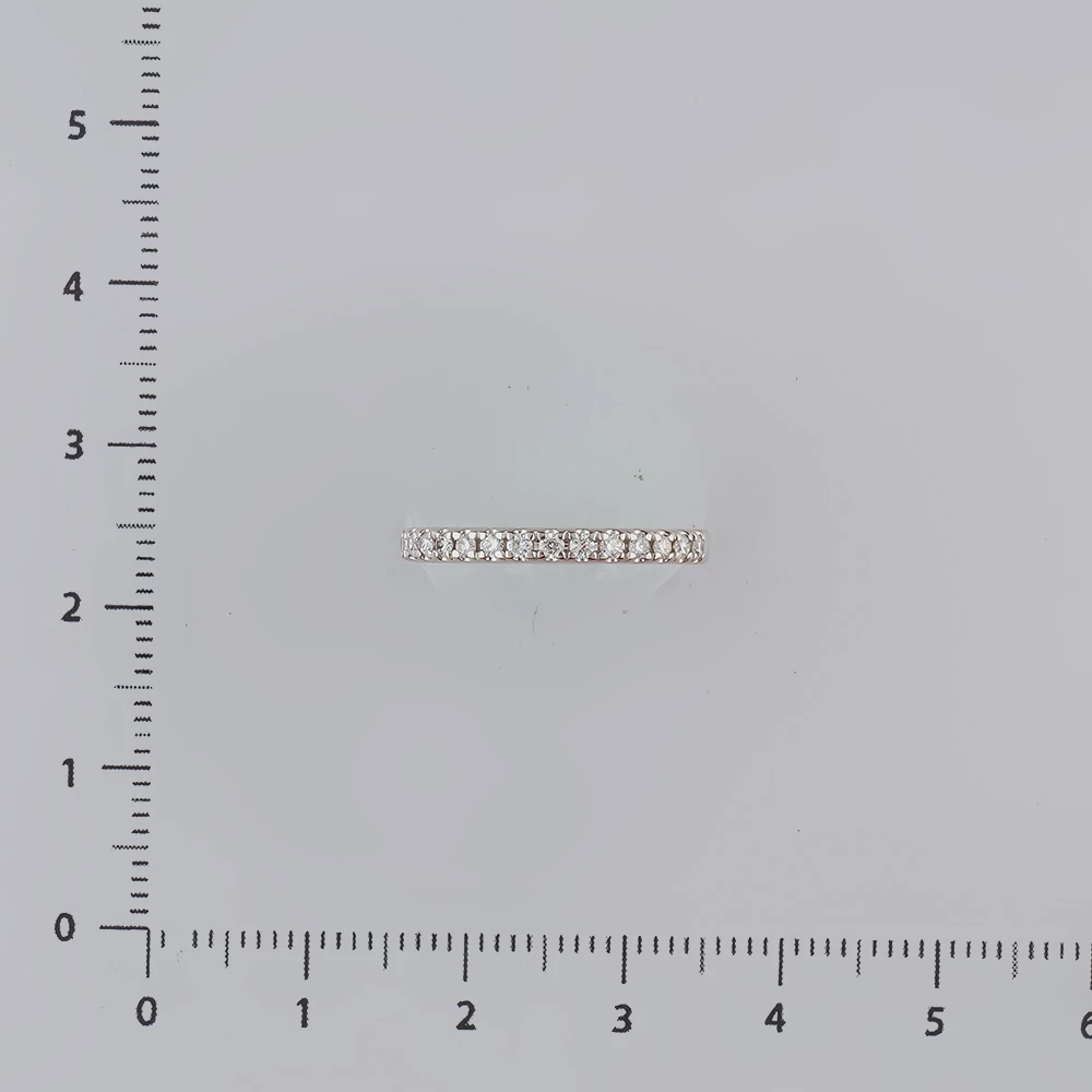 Кольцо с бриллиантом из белого золота 585 пробы