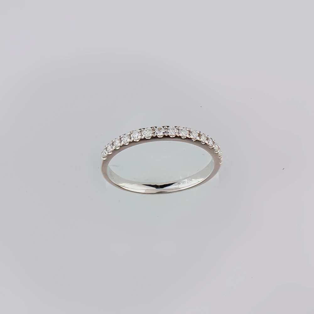 Кольцо с бриллиантом из белого золота 585 пробы