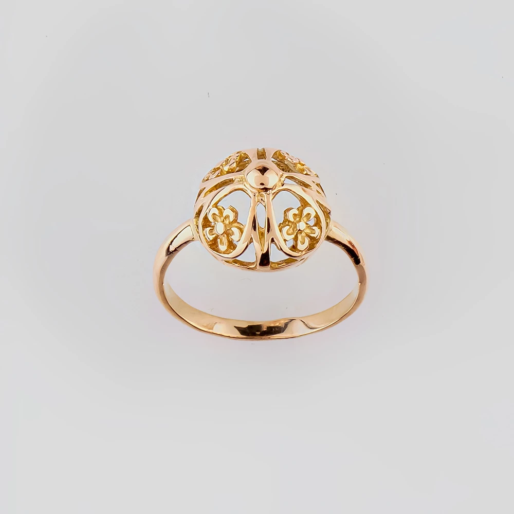 Кольцо из красного золота 583 пробы