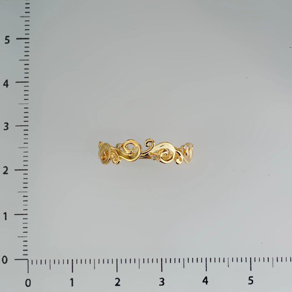 Кольцо с бриллиантом из желтого золота 585 пробы