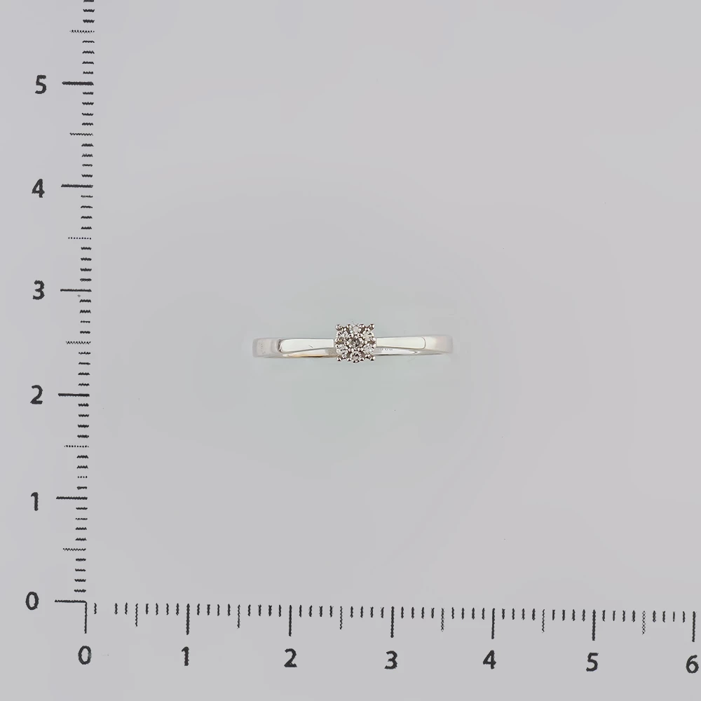 Кольцо с бриллиантом из белого золота 585 пробы