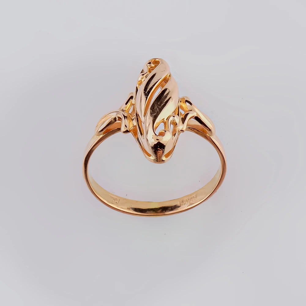 Кольцо из красного золота 585 пробы