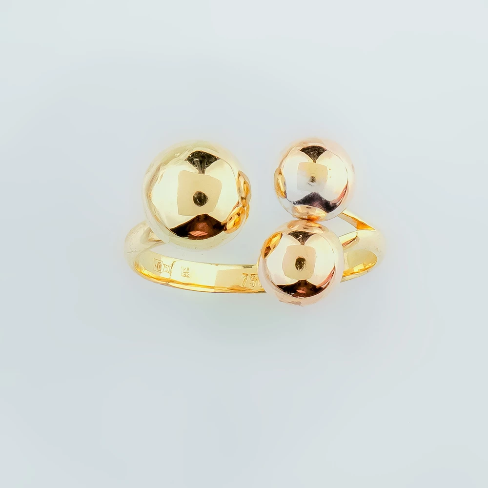 Кольцо из желтого золота 750 пробы