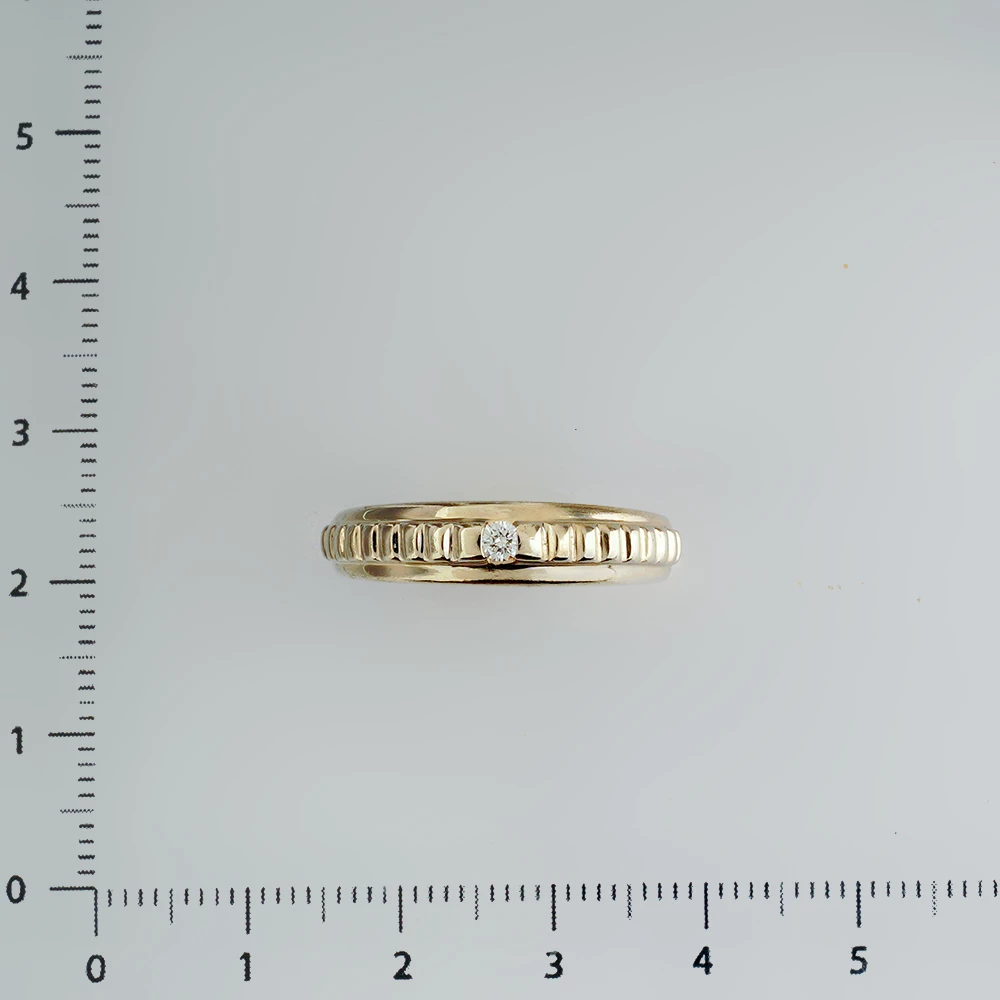 Кольцо с бриллиантом из белого золота 585 пробы