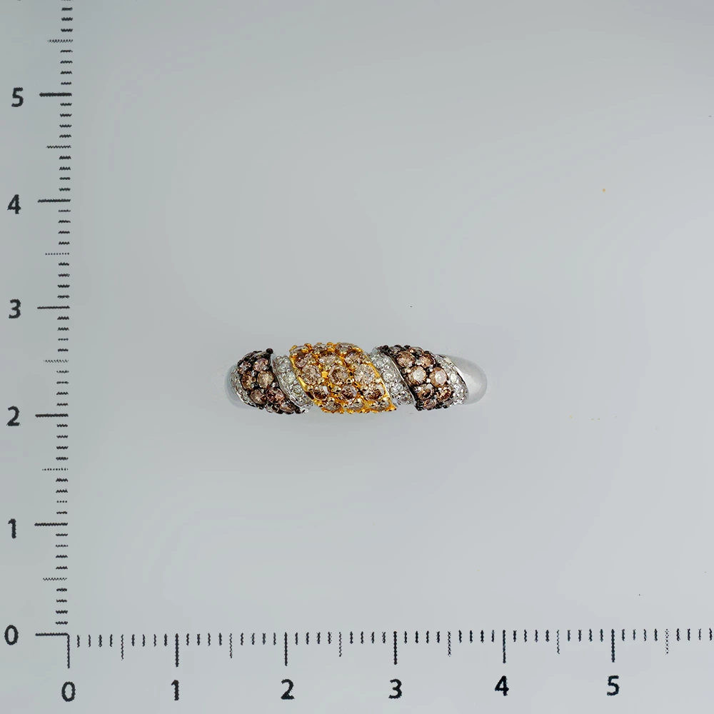 Кольцо с бриллиантом из белого золота 585 пробы