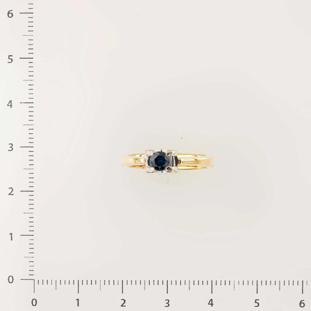 Кольцо с сапфиром из желтого золота 585 пробы