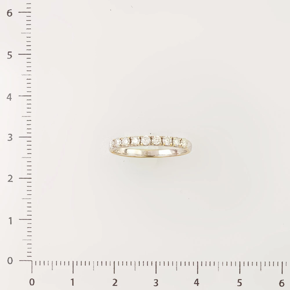 Кольцо с бриллиантом из белого золота 585 пробы