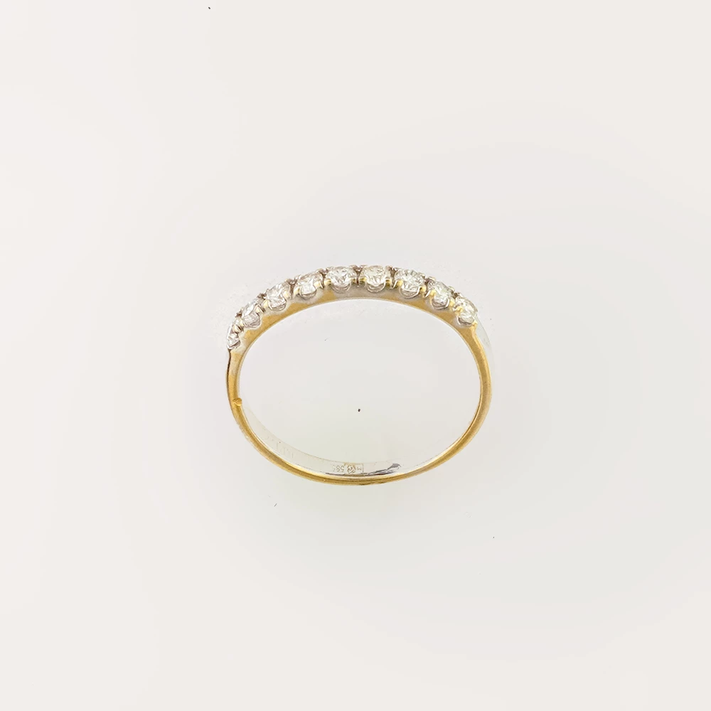 Кольцо с бриллиантом из белого золота 585 пробы