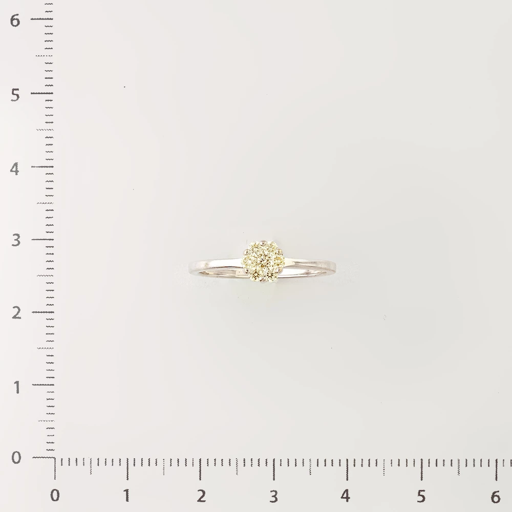 Кольцо с бриллиантом из белого золота 585 пробы