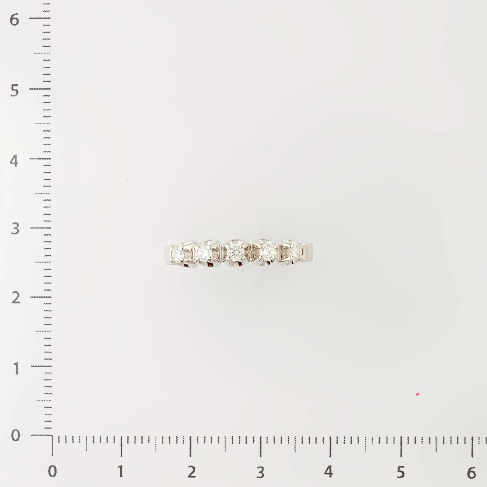 Кольцо с бриллиантом из белого золота 585 пробы