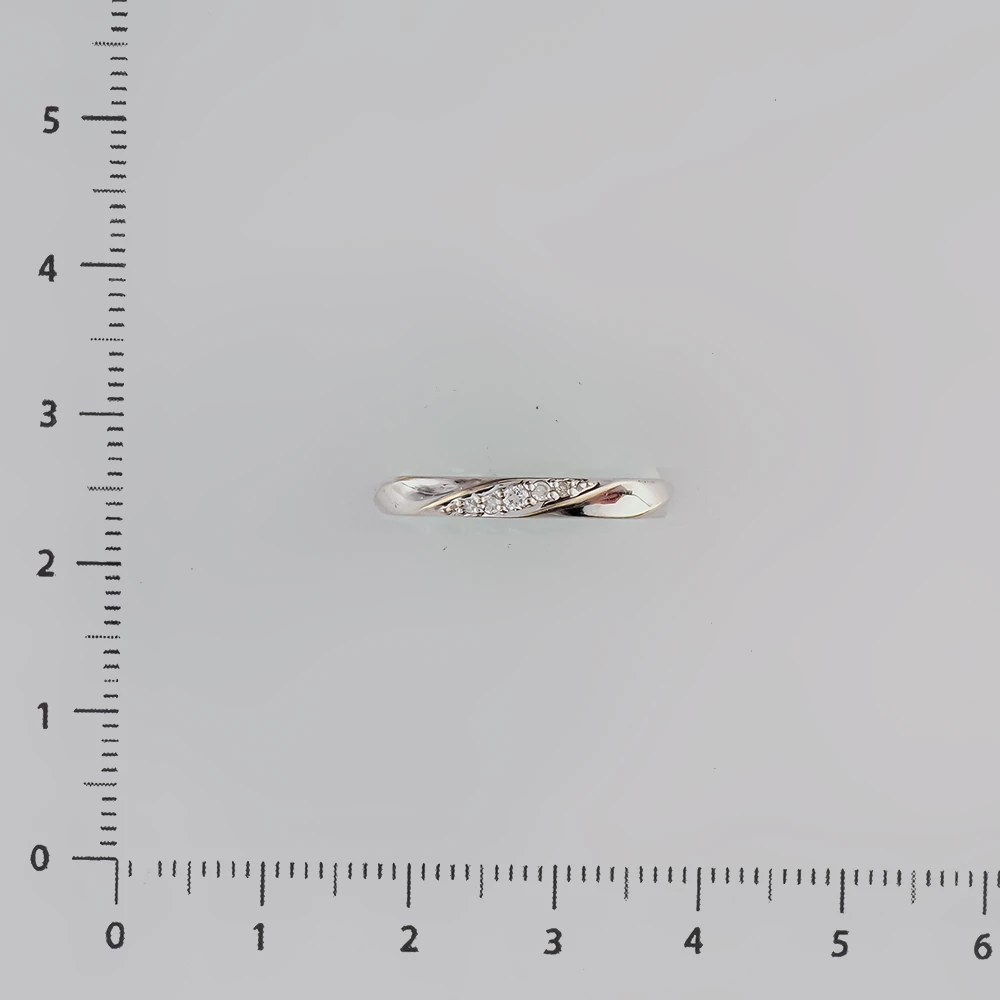 Кольцо с бриллиантом из белого золота 585 пробы