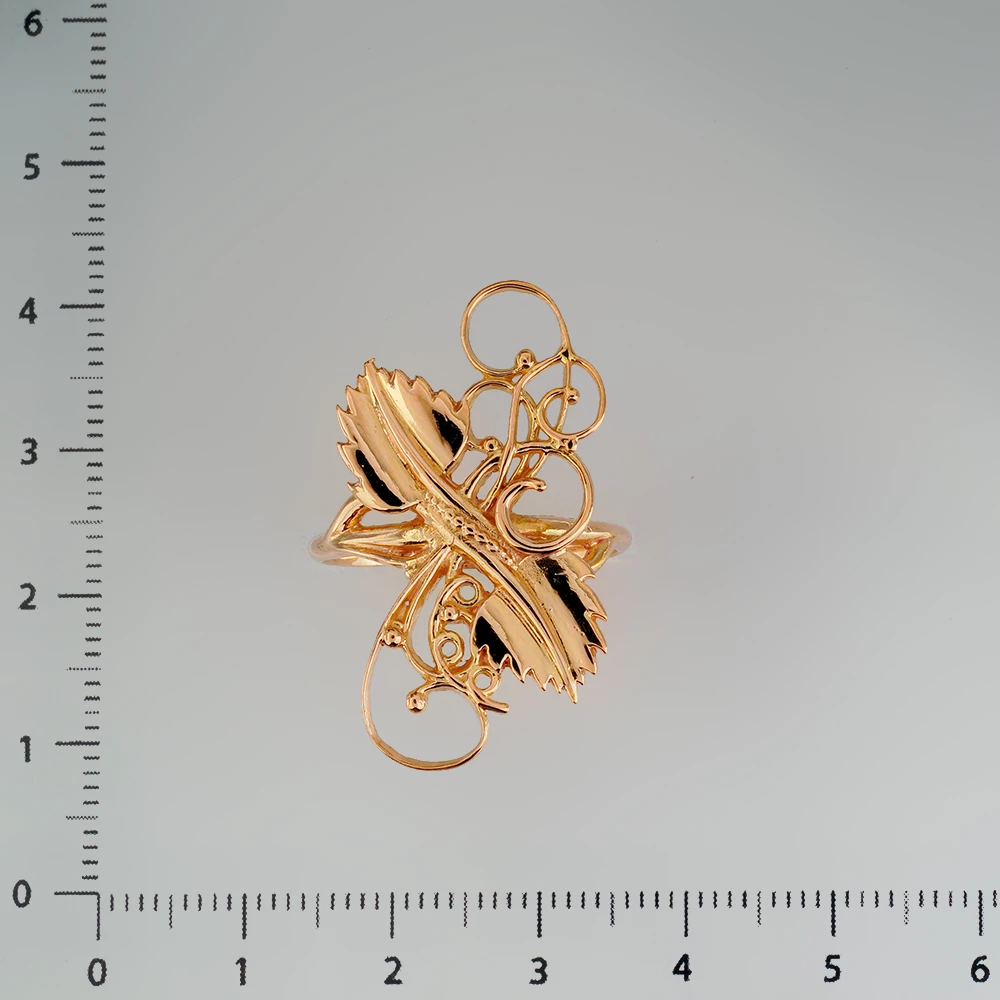 Кольцо из красного золота 585 пробы