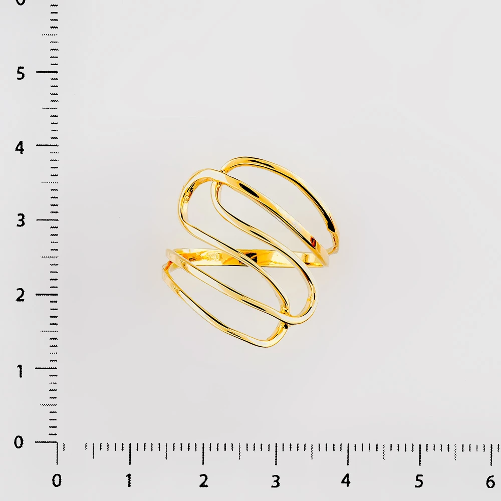 Кольцо из желтого золота 750 пробы