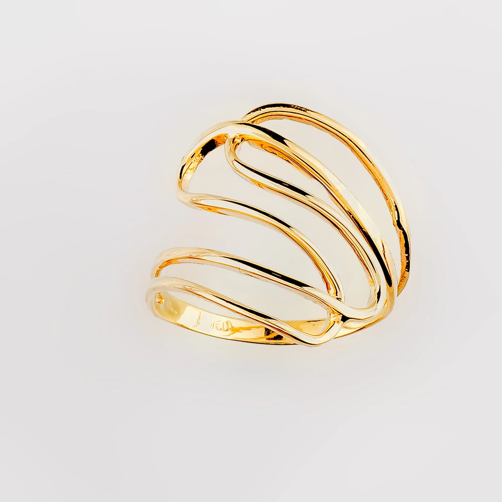 Кольцо из желтого золота 750 пробы