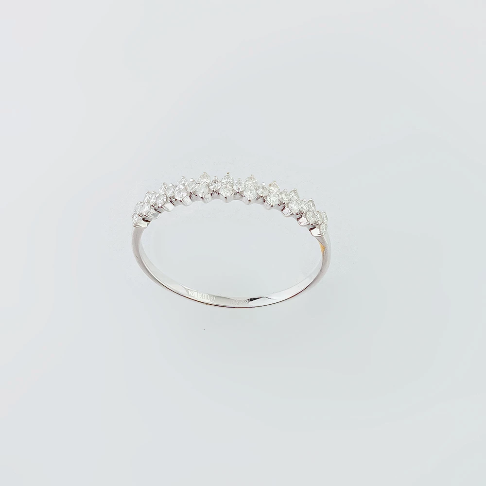 Кольцо с бриллиантом из белого золота 585 пробы