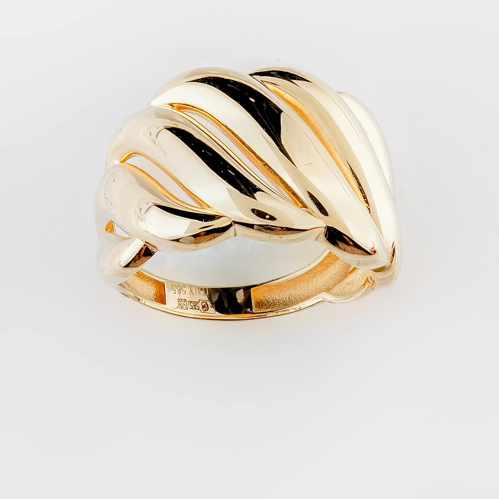 Кольцо из желтого золота 585 пробы