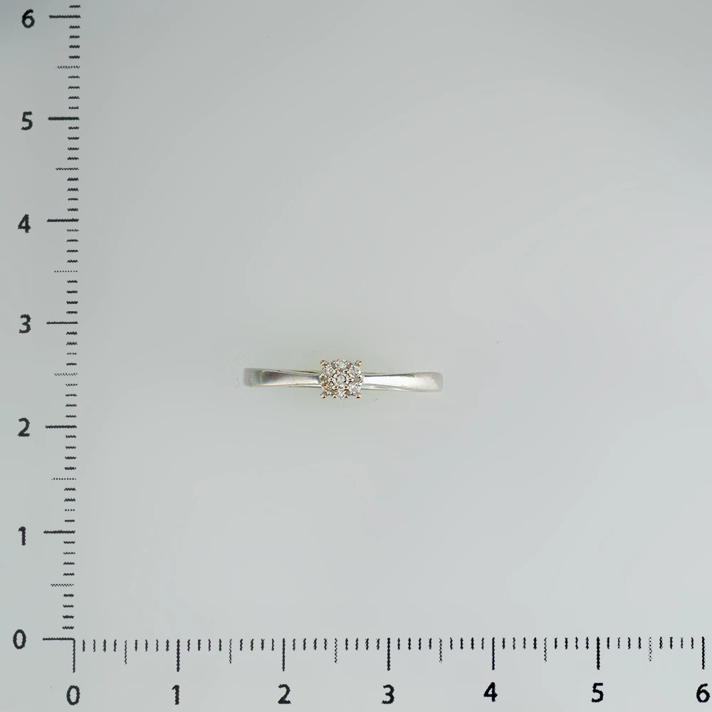 Кольцо с бриллиантом из белого золота 585 пробы