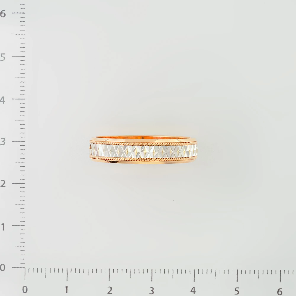 Кольцо обручальное из красного золота 585 пробы