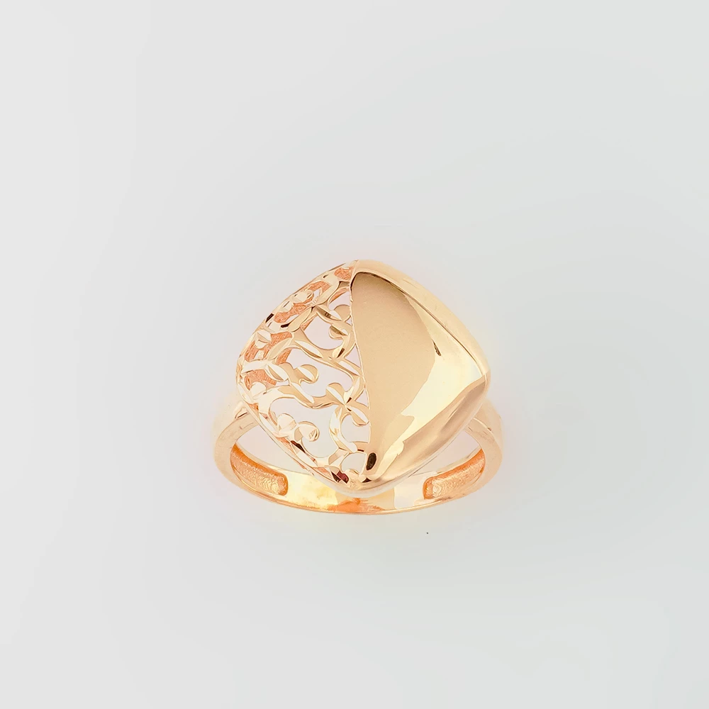 Кольцо из красного золота 585 пробы