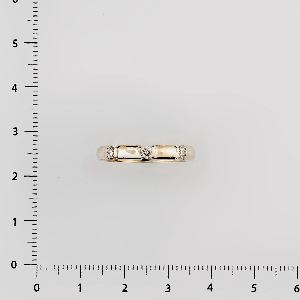 Кольцо с бриллиантом из белого золота 585 пробы