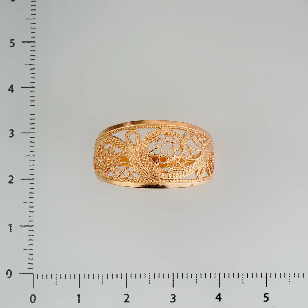 Кольцо из красного золота 585 пробы