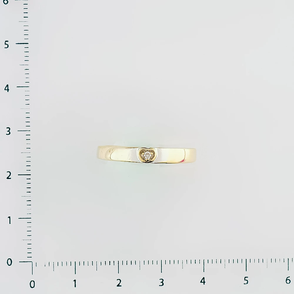 Кольцо с бриллиантом из белого золота 585 пробы