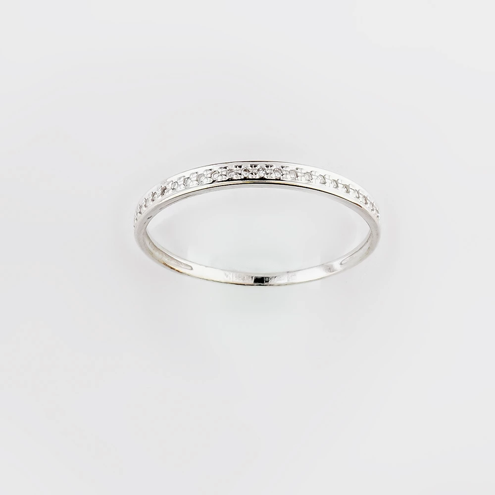 Кольцо с бриллиантом из белого золота 585 пробы