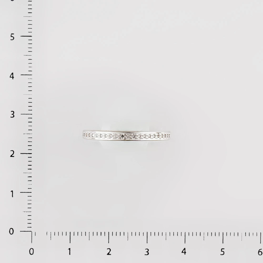 Кольцо с бриллиантом из белого золота 585 пробы