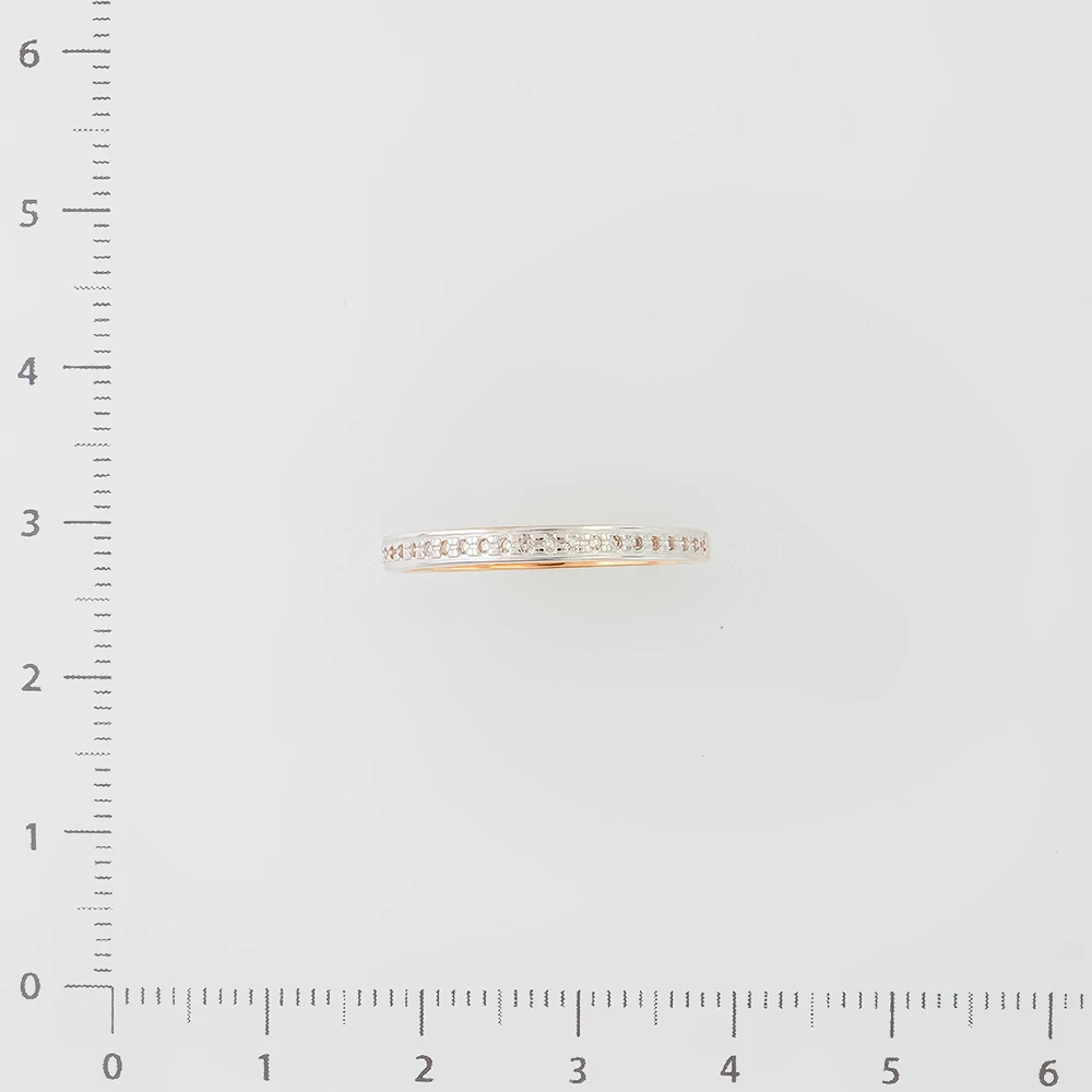 Кольцо с бриллиантом из красного золота 585 пробы