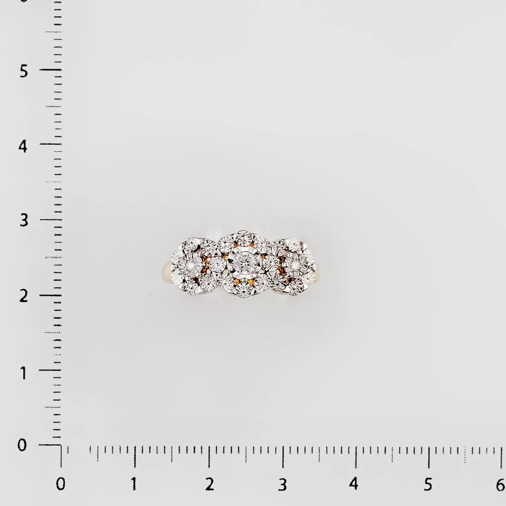 Кольцо с бриллиантом из желтого золота 585 пробы