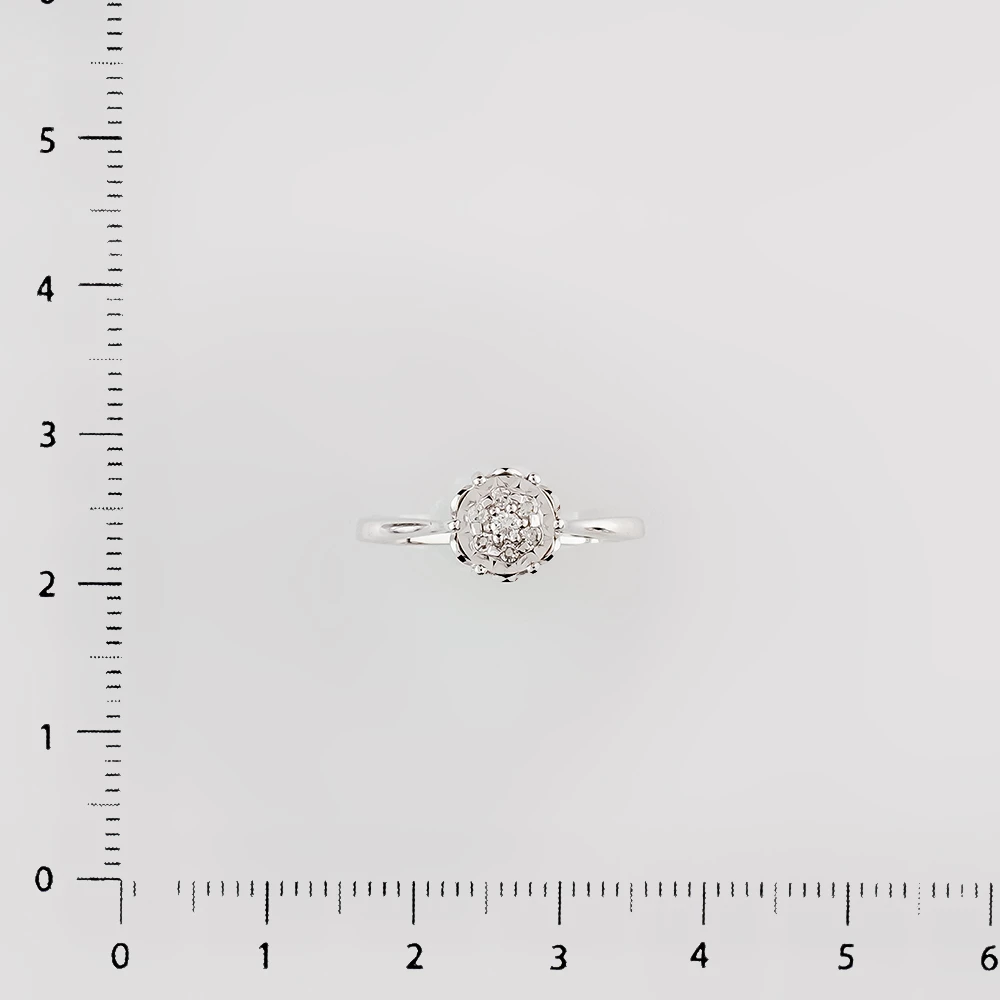 Кольцо с бриллиантом из белого золота 585 пробы