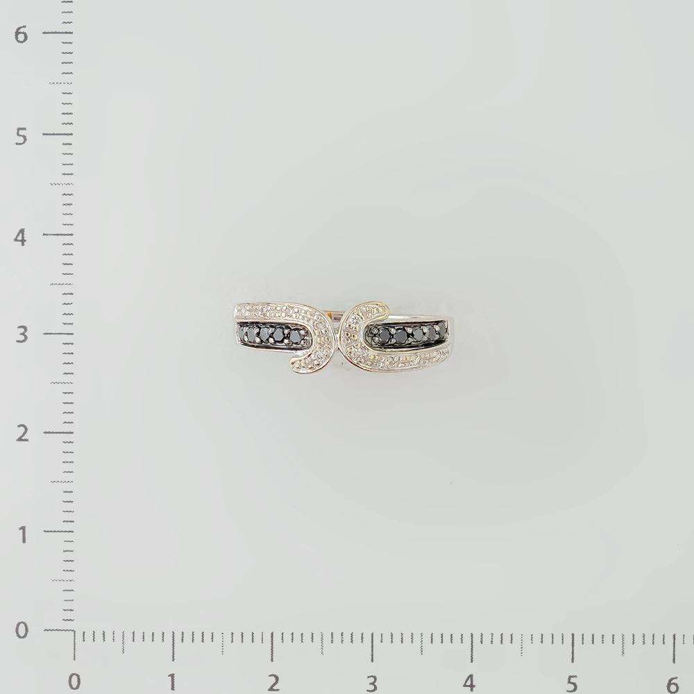 Кольцо с бриллиантом из белого золота 585 пробы