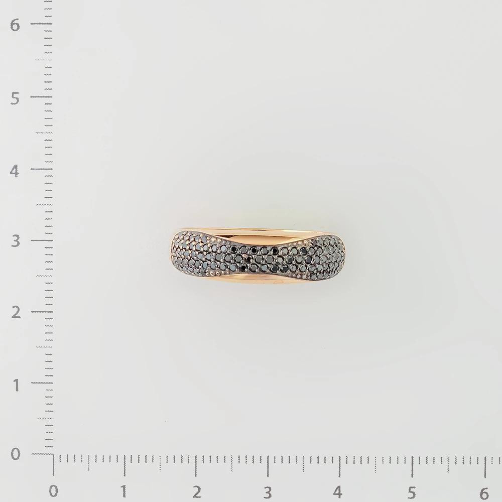 Кольцо с бриллиантом из красного золота 585 пробы