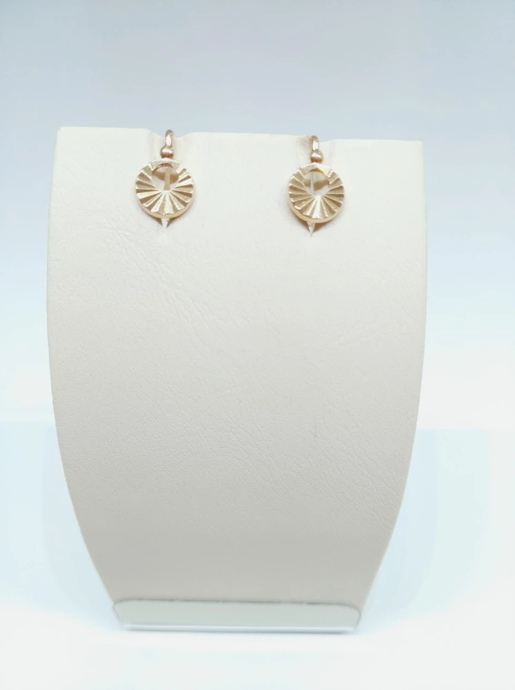 Серьги из красного золота 585 пробы 1