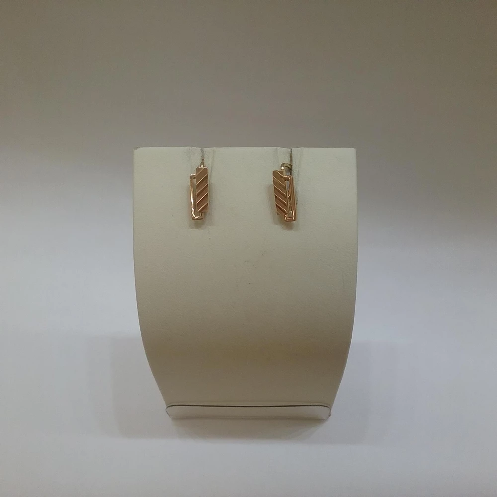 Серьги из красного золота 585 пробы 1