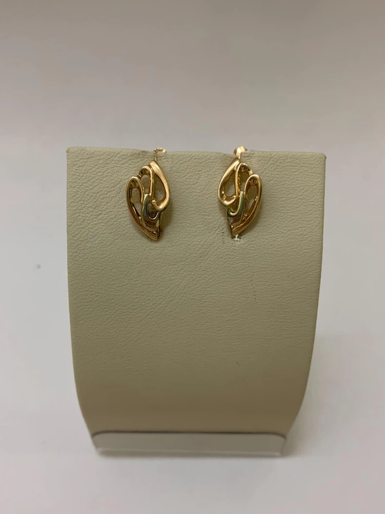 Серьги из красного золота 585 пробы 1